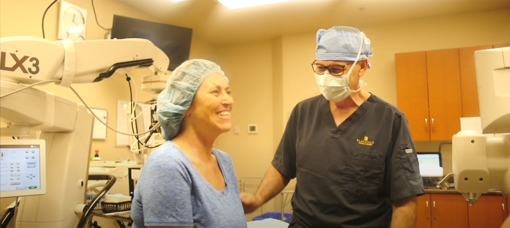 Valley Laser Eye Centre patient before an eye surgery procedure